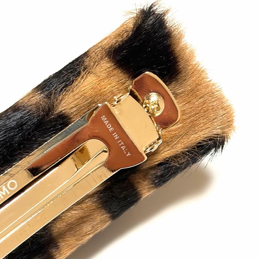 Ferragamo バレッタ ヴァラ レザー ポニーカーフ アクセサリー 美品