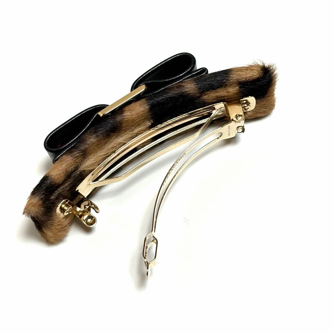 Ferragamo バレッタ ヴァラ レザー ポニーカーフ アクセサリー 美品