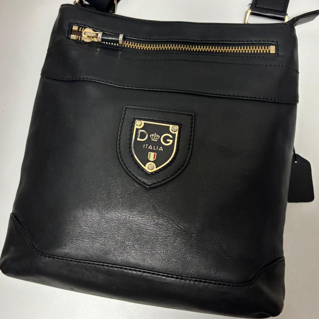 廃盤✨ ドルチェ&ガッバーナ ショルダーバッグ サコッシュ レザー ブラック