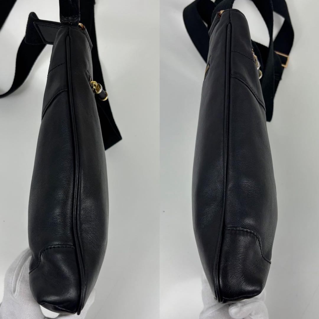 廃盤✨ ドルチェ&ガッバーナ ショルダーバッグ サコッシュ レザー ブラック