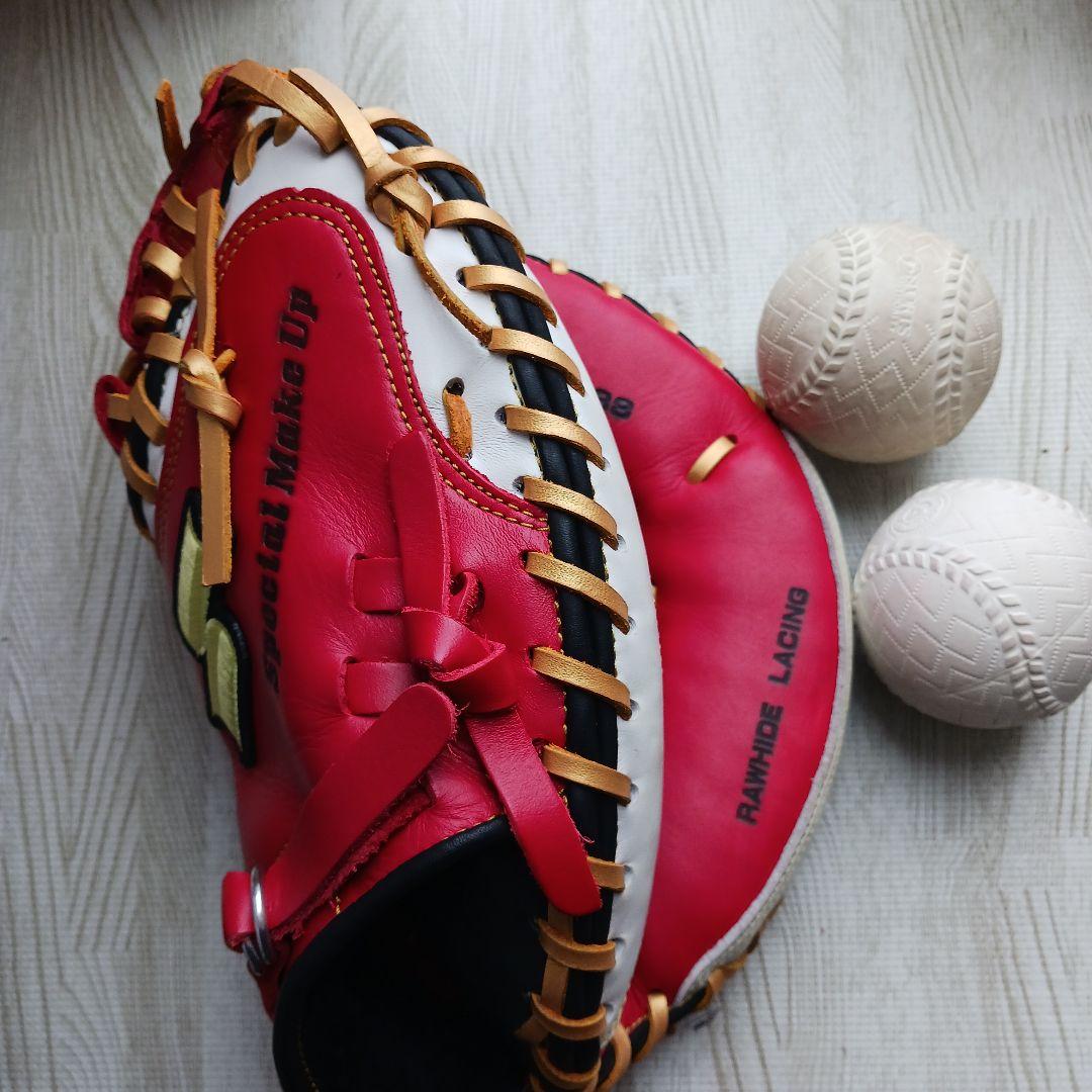 Special　Make Up 野球グローブ レザー野球グローブ　ボール×2付き