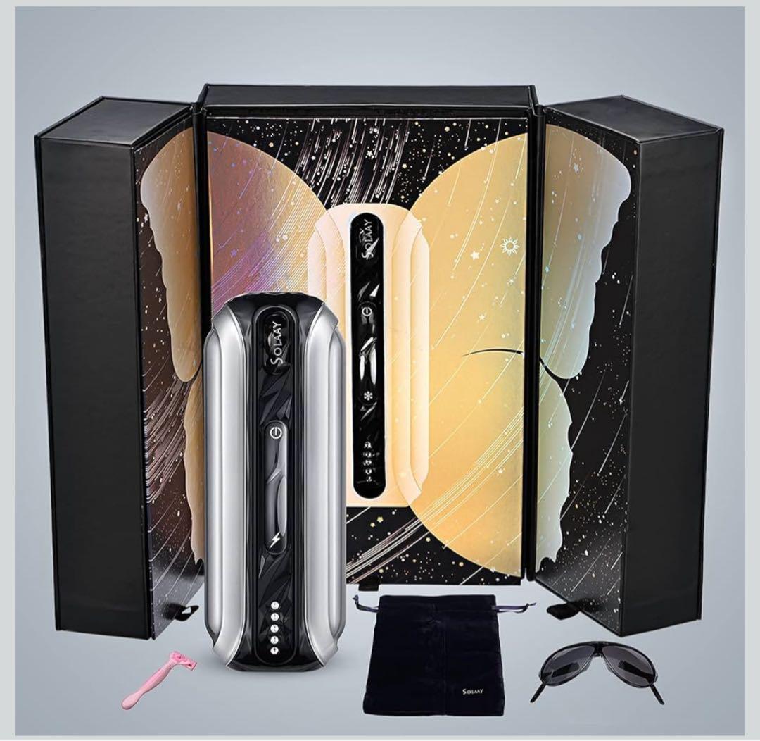 新品SOLAAY IPL脱毛美容器美容器 ムダ毛のケア家庭用全身使用 男女兼用