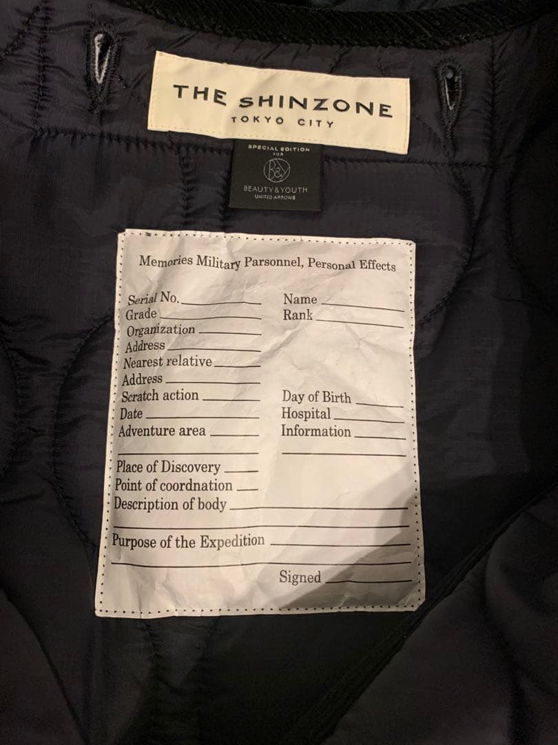 ビューティ＆ユース 【別注】Shinzoneキルティングライナー ジャケット