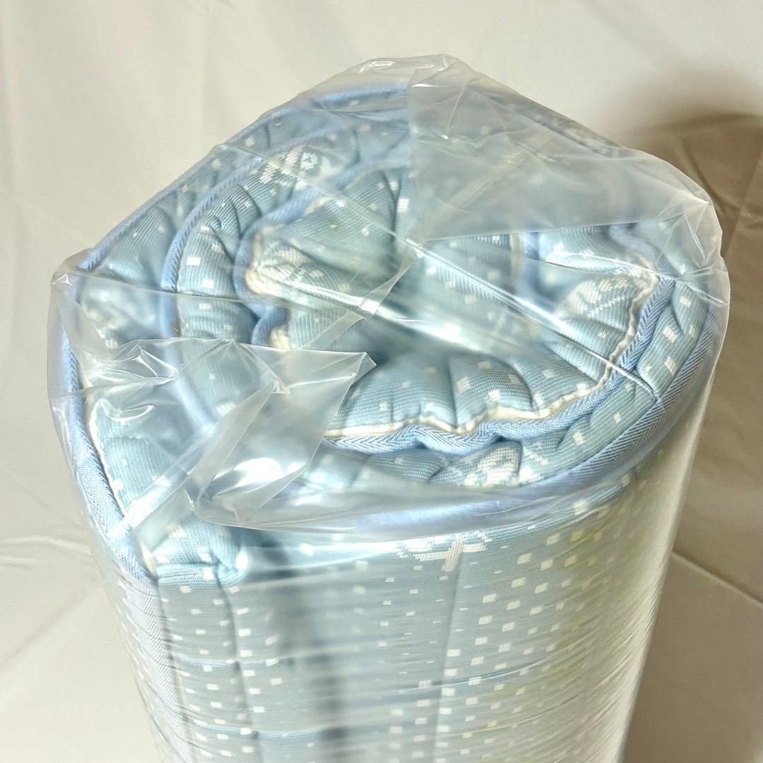 【訳あり未使用品】マットレス　シングル　マニフレックス　ふとん　ライトブルー