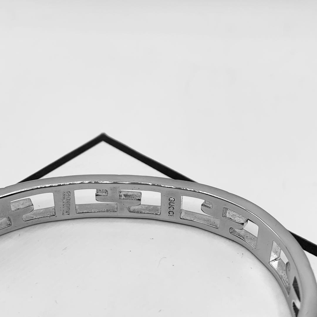 【美品/希少】GUCCI バングル　スクエアG ヴィンテージ　オールドグッチ