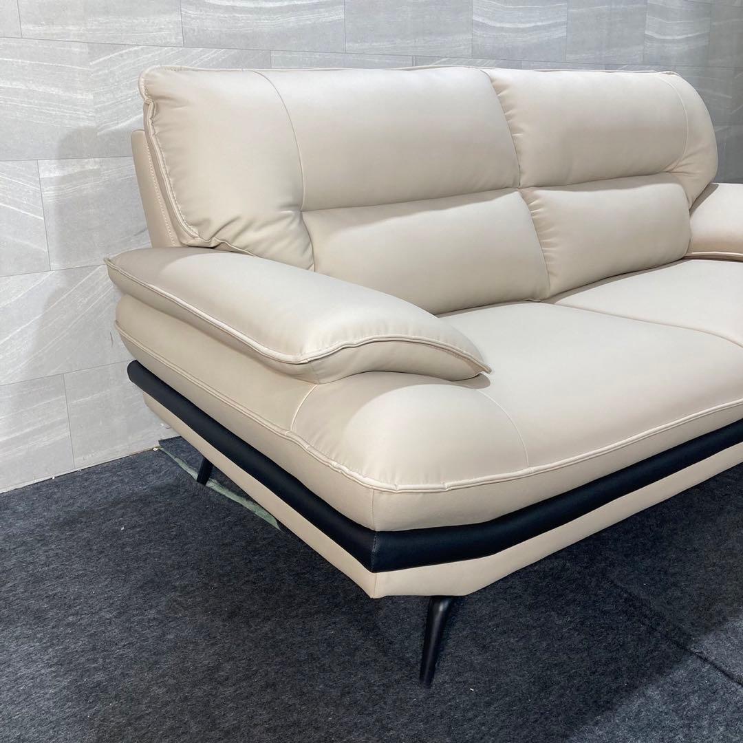 ニトリ 革張りソファ ロゾ Nシールド アンチウイルス 2人がけ d4807