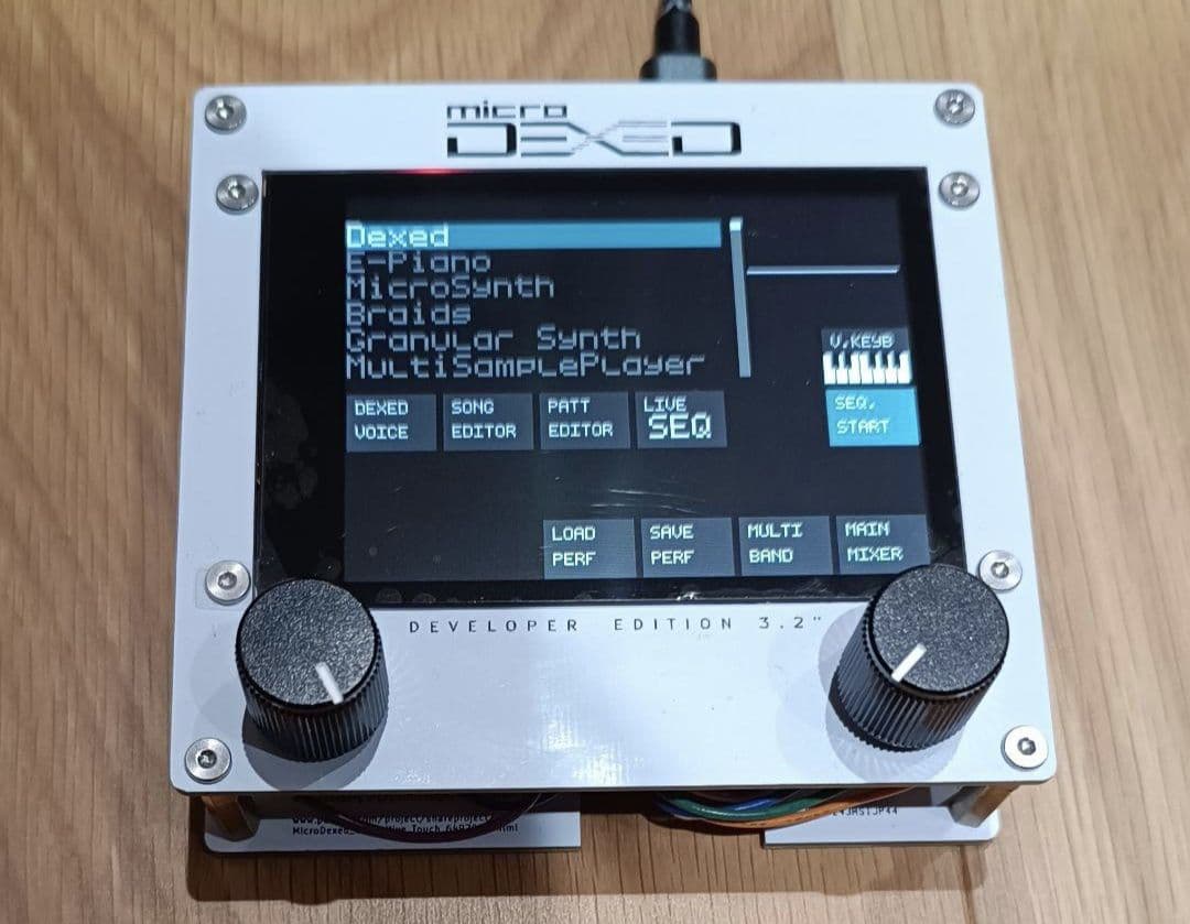 MicroDexed Touch　音源モジュールシンセサイザー