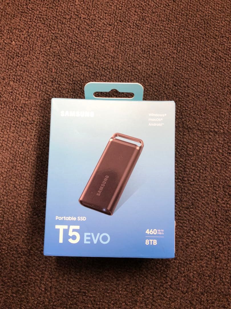 【新品未使用】Samsung Portable SSD T5 EVO 8TB