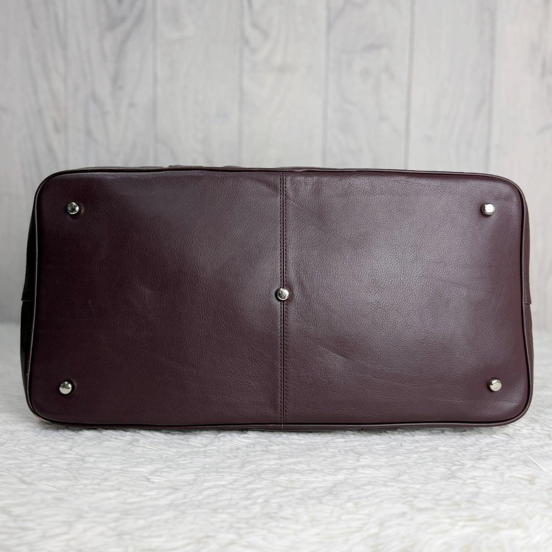 美品♡COACH コーチ ロゴ レザー 2way ボストンバッグ ボルドー