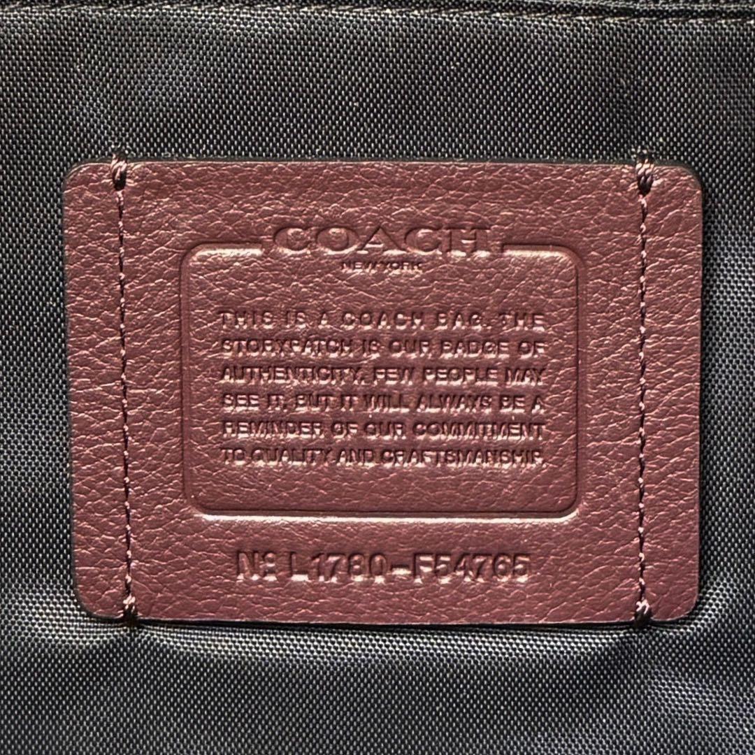 美品♡COACH コーチ ロゴ レザー 2way ボストンバッグ ボルドー