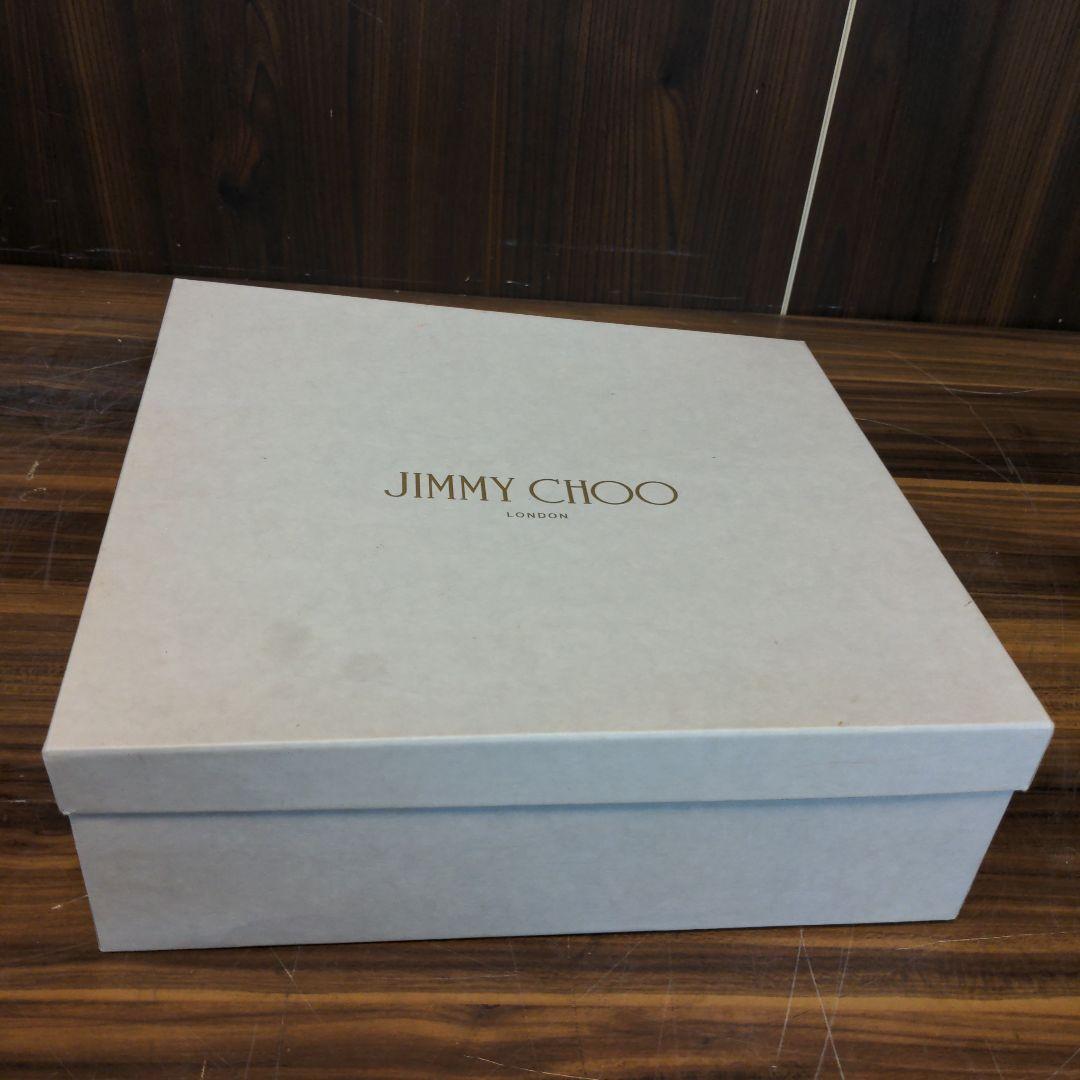 花*様 D1074　ジミーチュウ　ウェッジソール　ストラップ　調節可能　黒　ヘビ