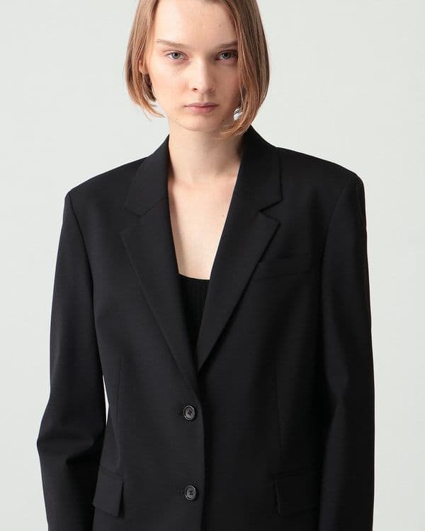 現行美品*定価6.4万 セオリー オーバーサイズジャケット 黒 0