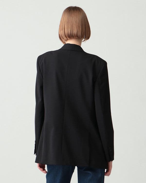 現行美品*定価6.4万 セオリー オーバーサイズジャケット 黒 0