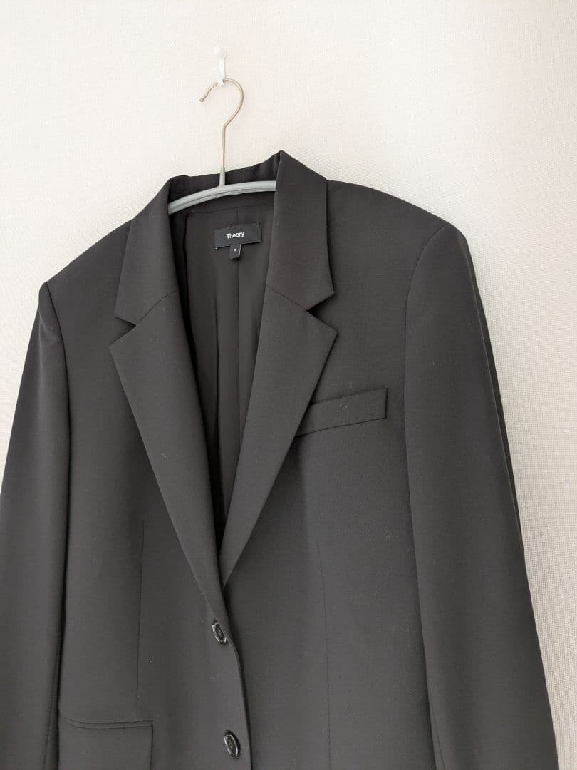 現行美品*定価6.4万 セオリー オーバーサイズジャケット 黒 0
