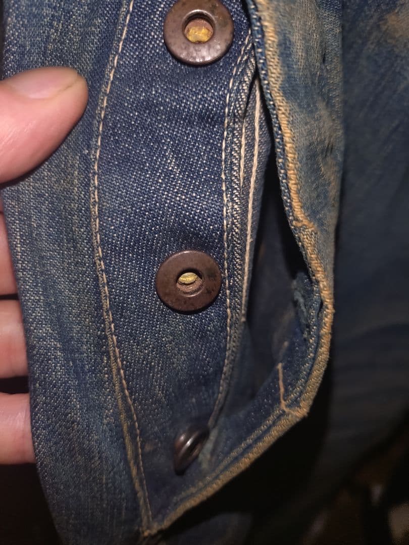 ４０sヴィンテージ オーバーオール ヘッドライト ハウスマーク