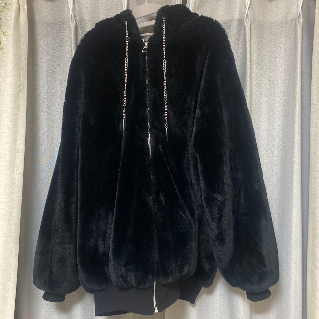 【中古】DimMoire BABY SHEEPファーパーカー ディムモアール