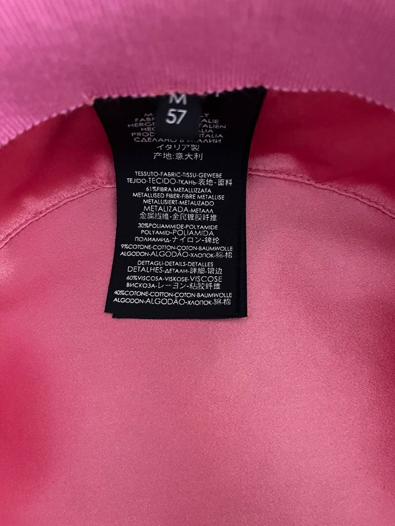 専用、箱付きGUCCI リボン帽子　麦わら帽子　かんかん帽　ラメ　リボン　美品