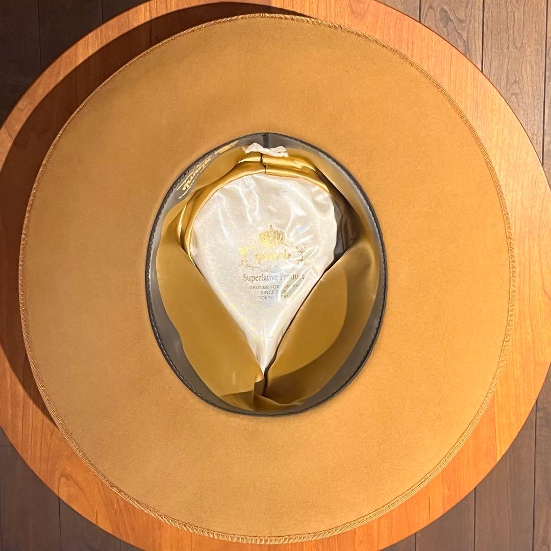 glamb Johnny beaver hat サンドベージュ　58cm