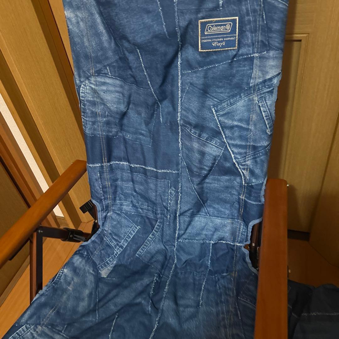 す*ん様 【廃盤品】Coleman レイチェア デニム コールマン キャンプチェ