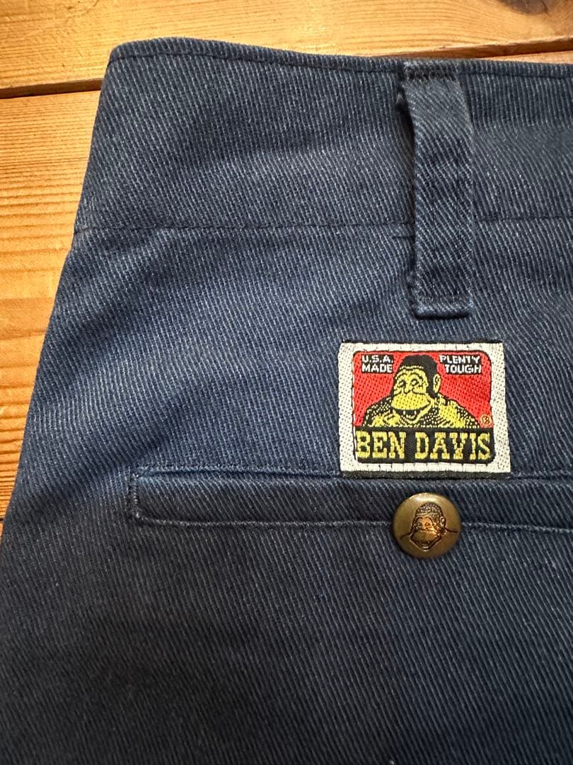 【W32】 USA製BEN DAVIS フリスコパンツ ネイビー色