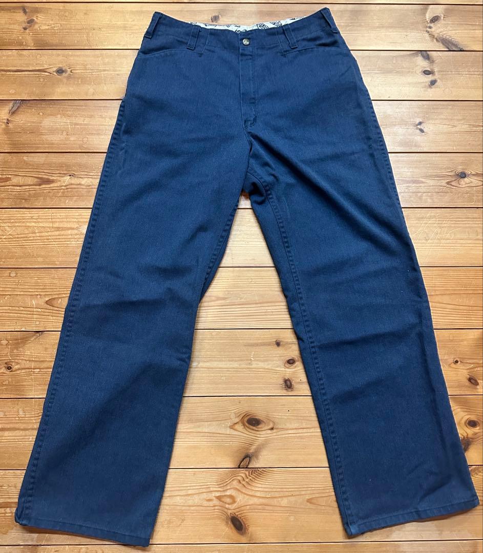【W32】 USA製BEN DAVIS フリスコパンツ ネイビー色