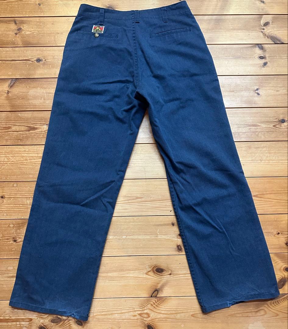 【W32】 USA製BEN DAVIS フリスコパンツ ネイビー色