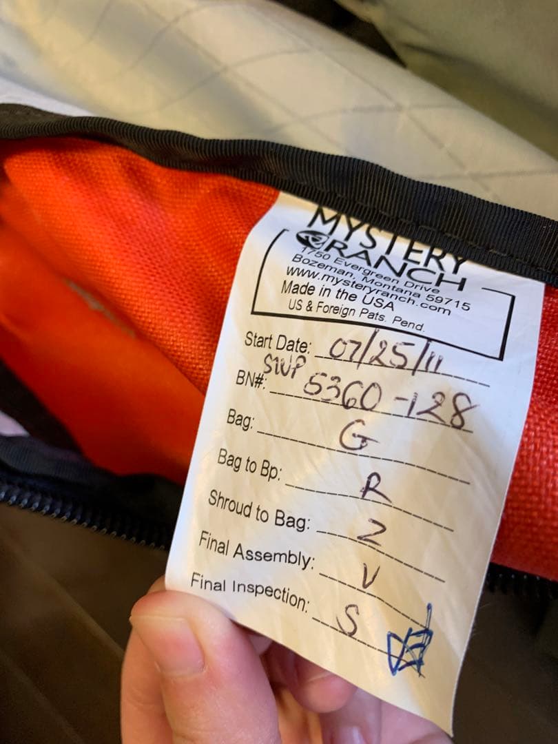 ミステリーランチ スイートピー 初期モデル バックパック リュック ザック