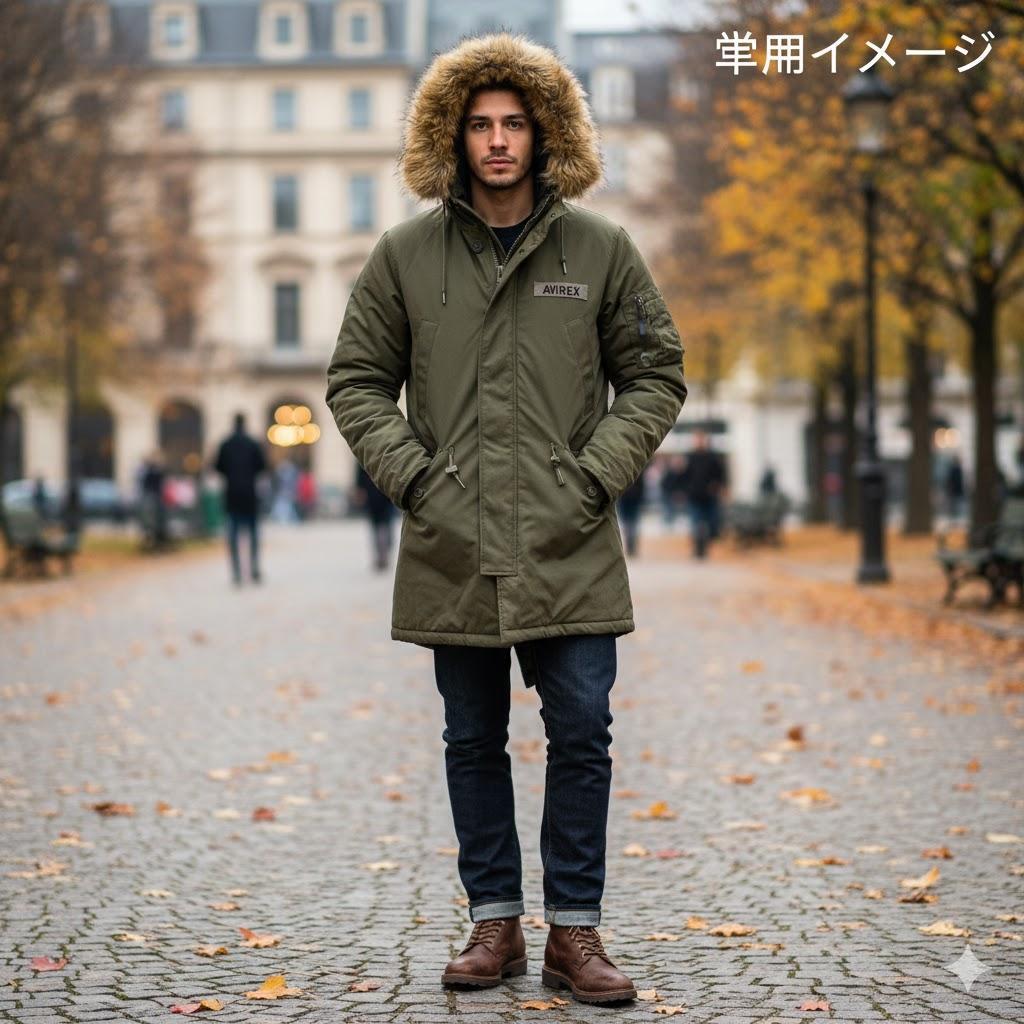 【 激レア 】 アヴィレックス　モッズコート　フード　ミリタリー　中綿　ファー