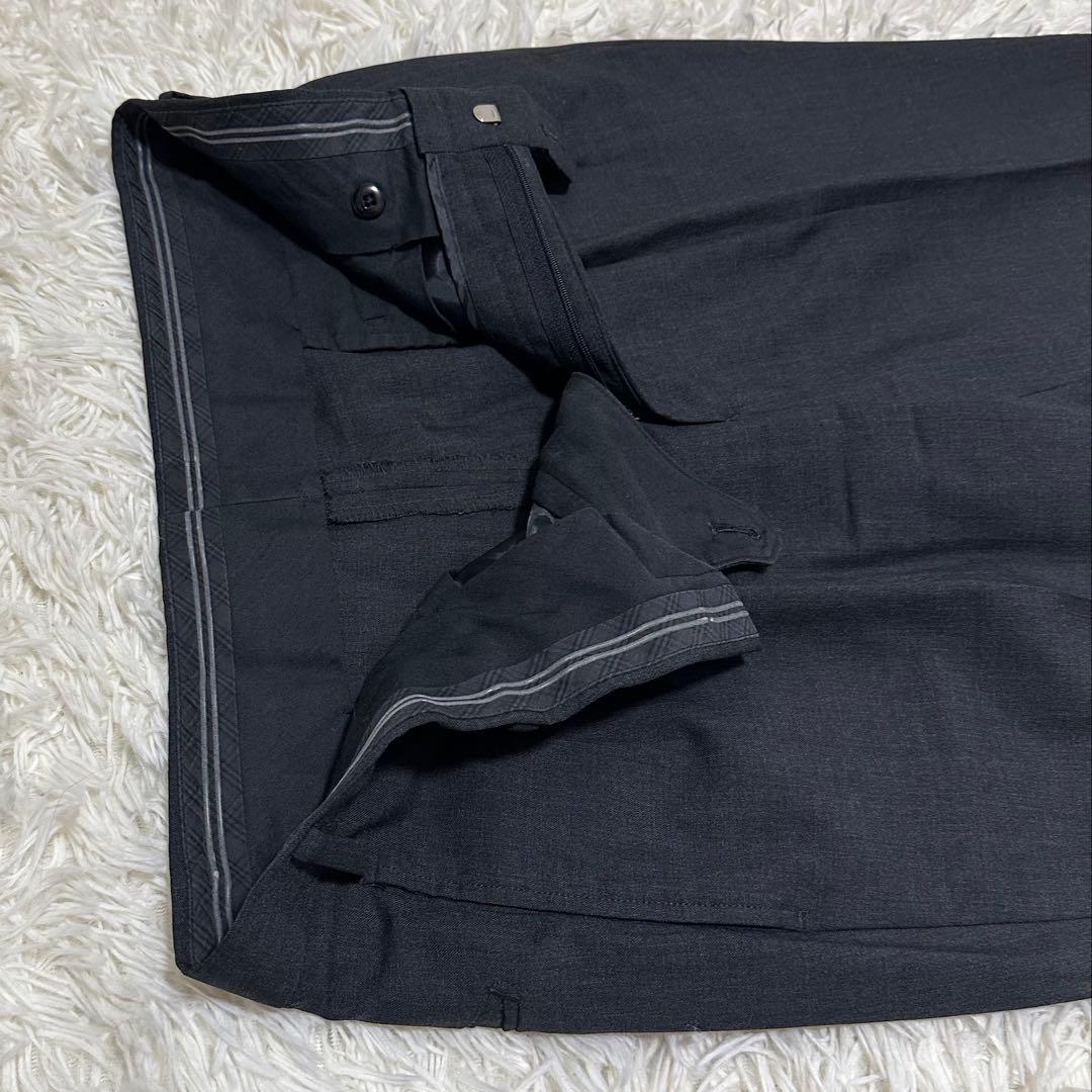 希少 バーバリー ブラックレーベル スーツ セットアップ ウール ボタン ロゴ