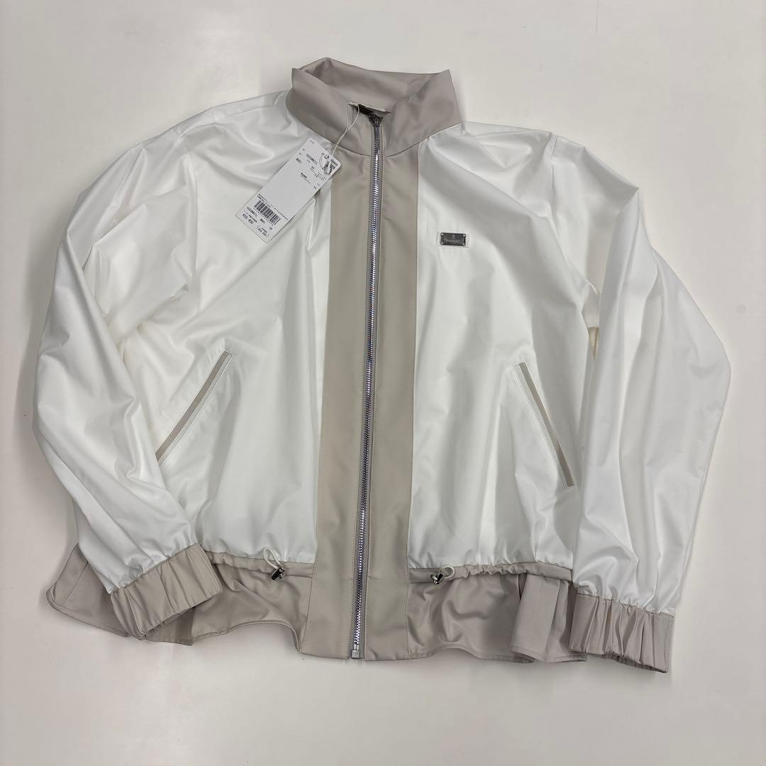 Y*o様 LANVIN SPORT スタンドカラー ジャケット M ホワイト/ベ