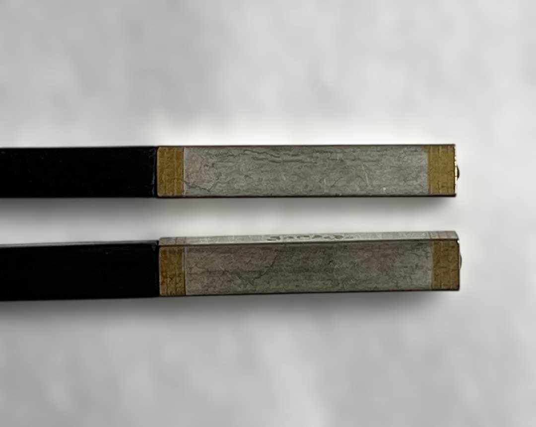 無為茶仙✳︎ 未使用 黒檀×シルバー 高級箸 10本セット