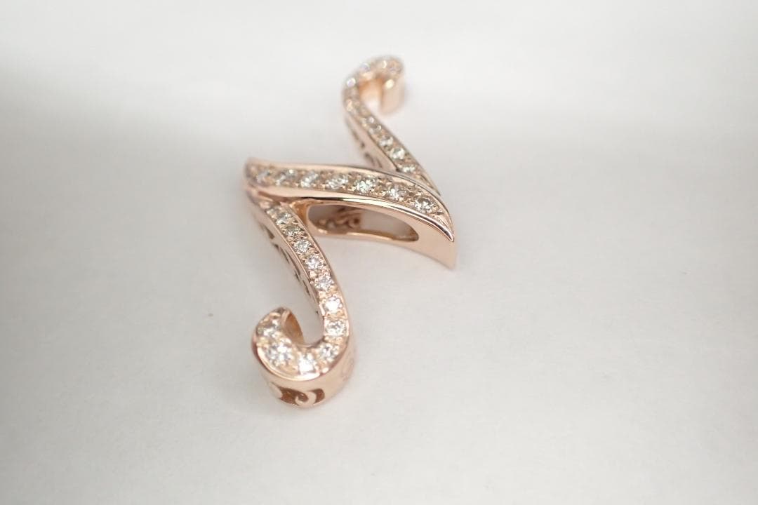 13/美品 ノンブル アルファ N ゆきざき K18 ダイヤ ペンダントトップ