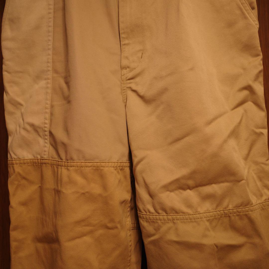 コムデギャルソンオム20aw チノパンツ　継ぎ接ぎ