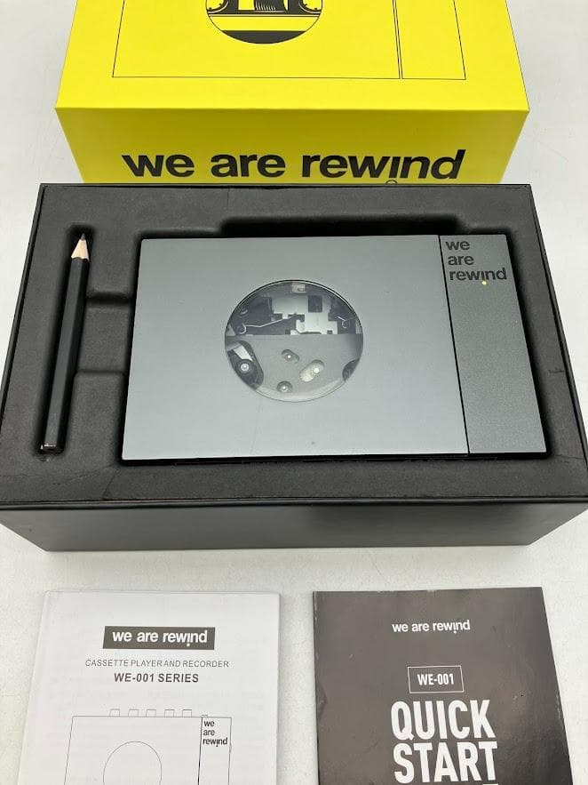 We are rewind カセットプレーヤー　Bluetooth　WE-001