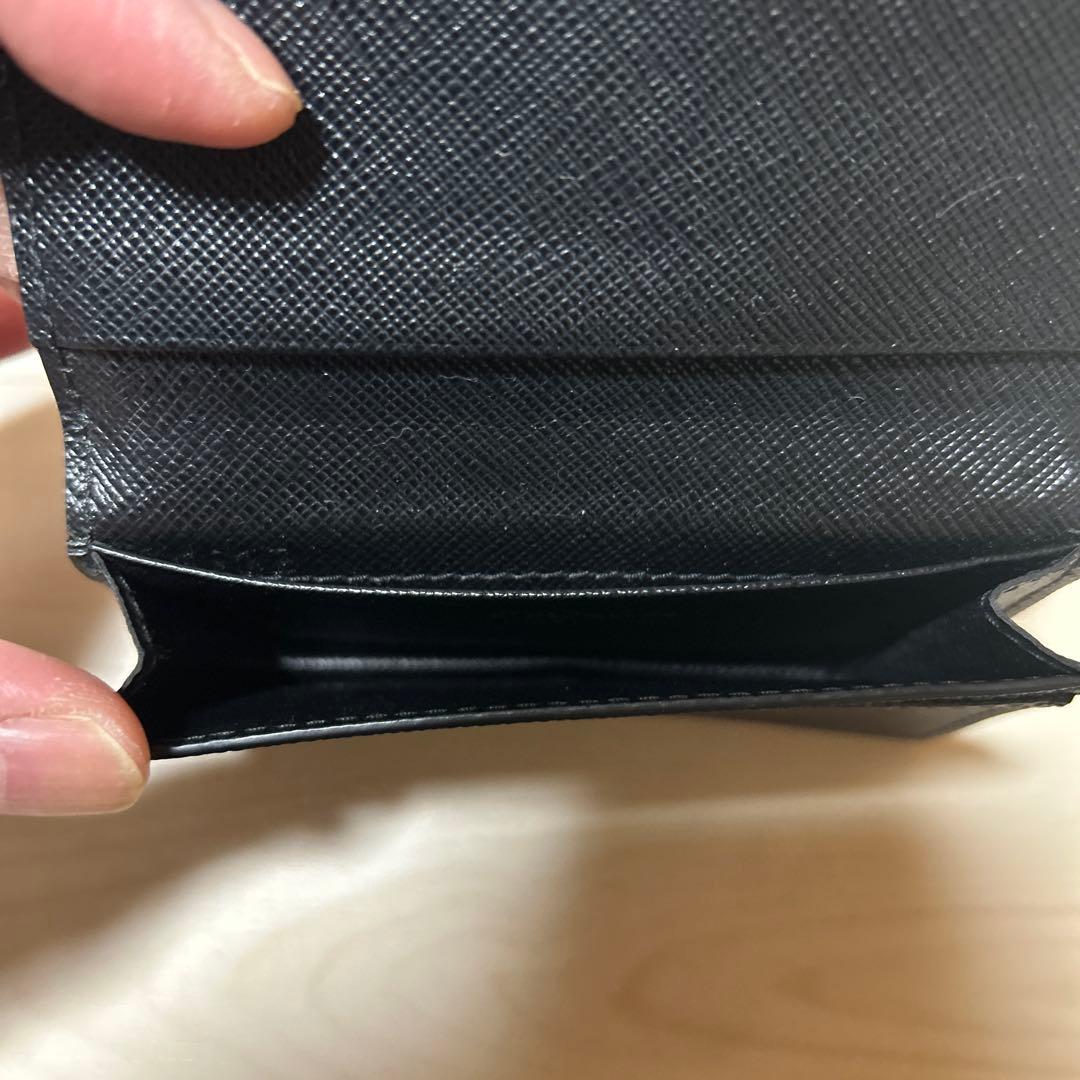 PRADA サフィアーノレザー 名刺入れ ブラック 美品