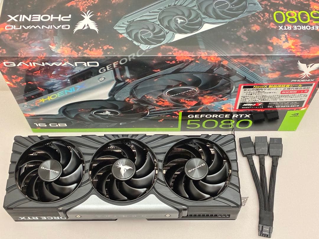 新品同様GeForce RTX5080 GAINWARD PHOENIX グラボ
