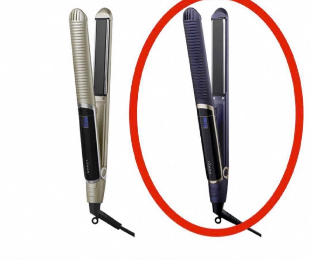 ヤーマン スムースアイロンフォトイオン ネイビー ポーチ付き