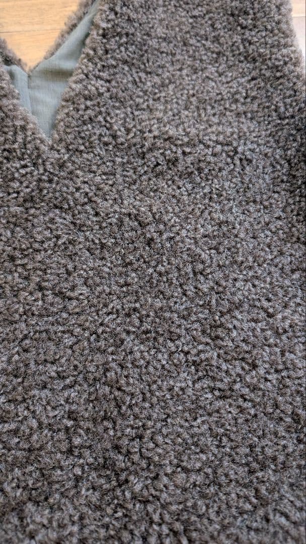 【週末限定価格】CADUNE ボアベスト茶