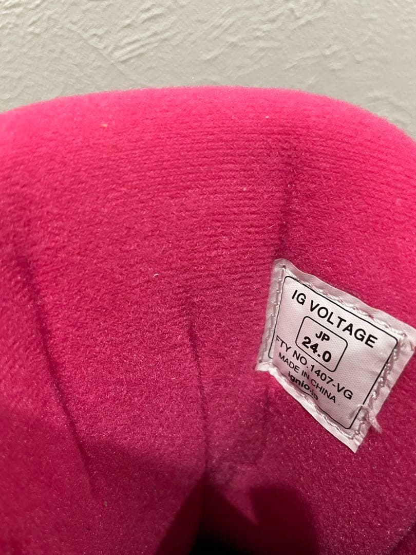 ［美品］スノーボードボアブーツ ブラック＆ピンク/24cm