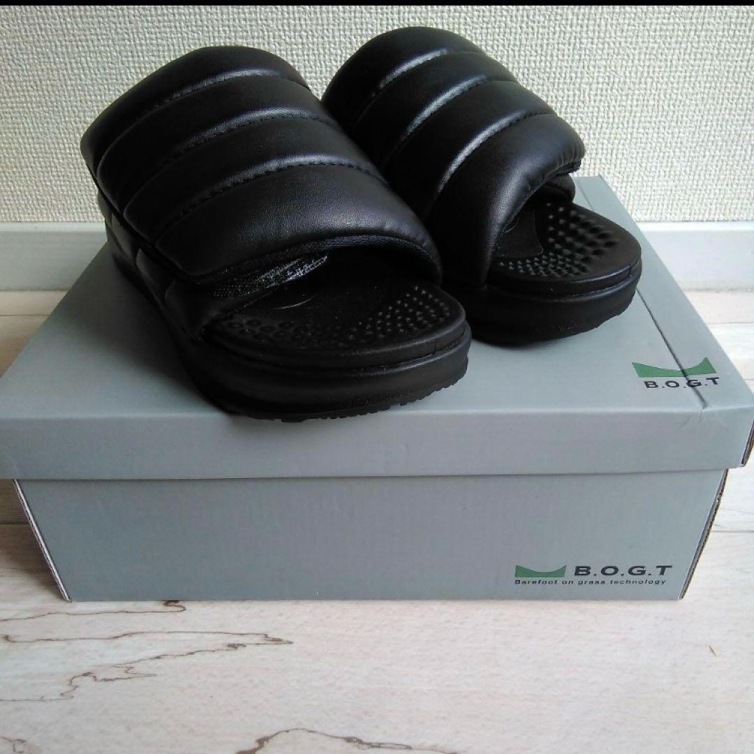 ブラックサンダル 滑り止め付き×4