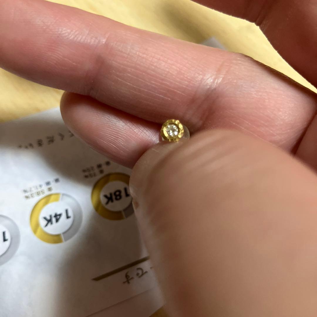 bonanza K22 rigelダイヤピアスセカンドピアス0.04ct片耳販売