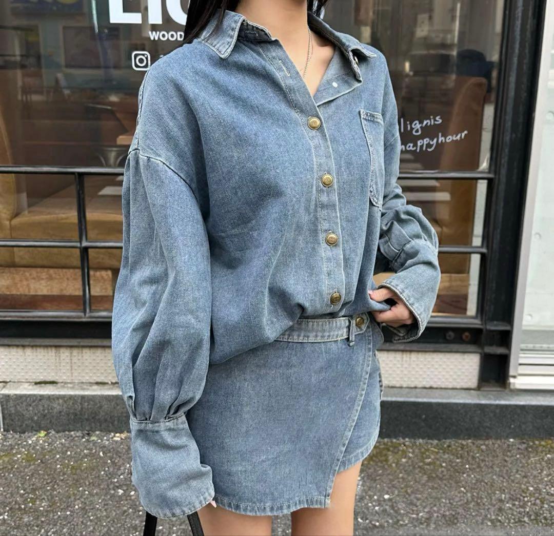 emmy デニム セットアップ ショートパンツ ジャケット