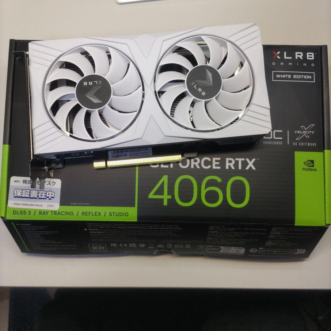グラフィックボード・グラボ・ビデオカード GeForce RTX 4060 8GB White Edition