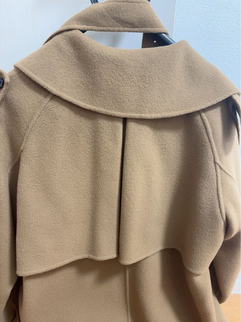 【美品】anuans リバーウールミドルトレンチコート