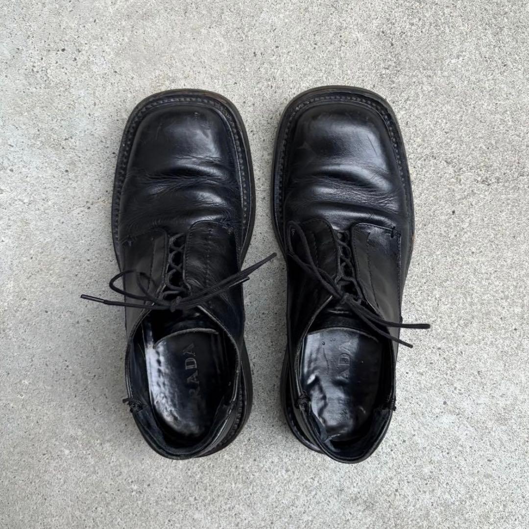 靴 99AW Prada Archive square toe