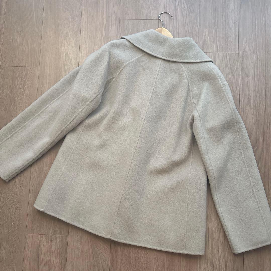 J & M DAVIDSON ダブルフェイス ピーコート　グレージュ　8