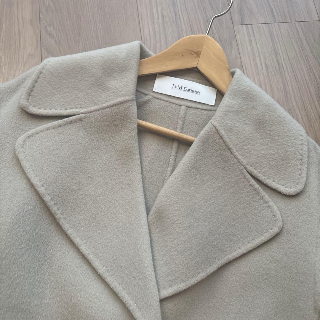J & M DAVIDSON ダブルフェイス ピーコート　グレージュ　8
