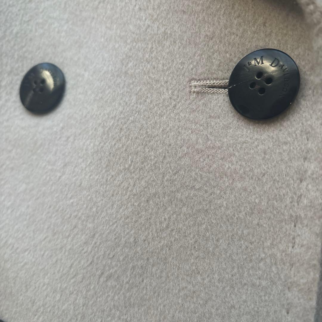 J & M DAVIDSON ダブルフェイス ピーコート　グレージュ　8