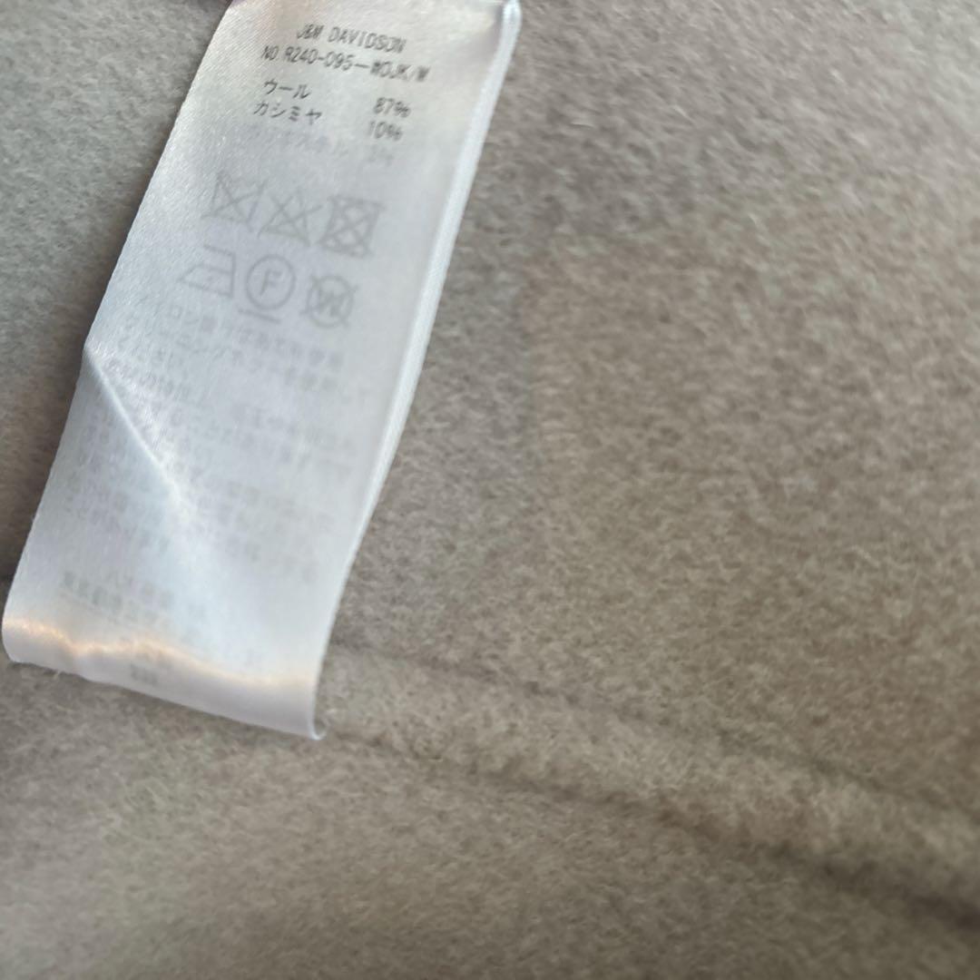 J & M DAVIDSON ダブルフェイス ピーコート　グレージュ　8