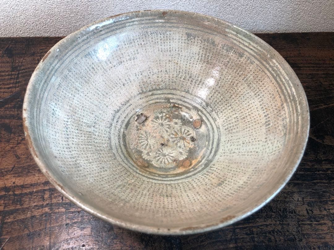 李朝　三島　茶碗　菓子鉢　骨董　アンティーク 古玩